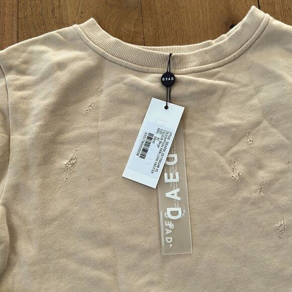 DEADSTUDIOS RAW LONG SWEATER BEIGE XS NEW W/ TAGS - Picture 2 of 5